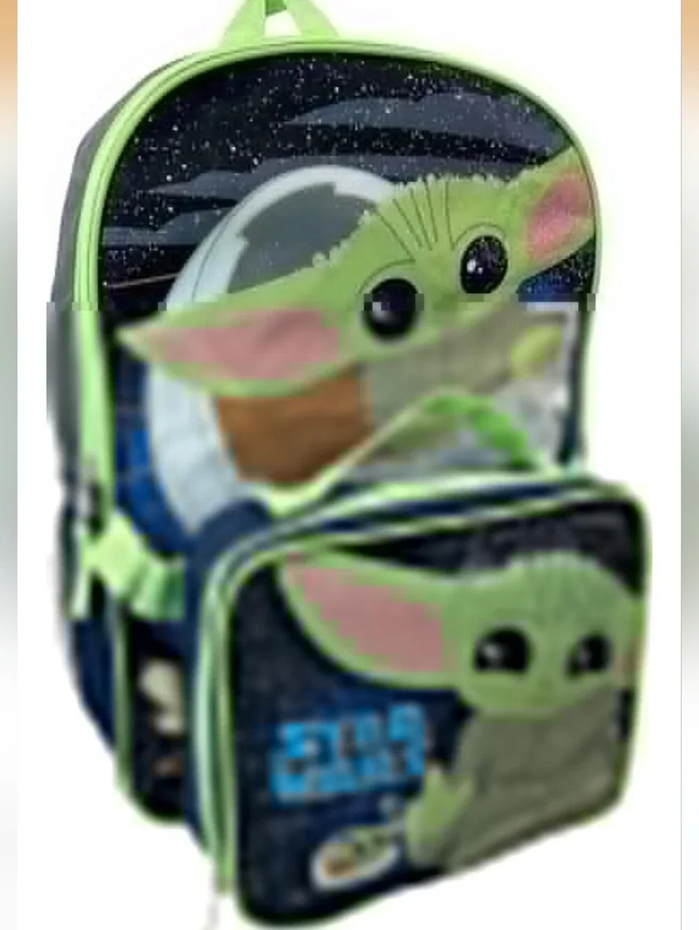 Baby Yoda/Groto The Mandalorian 15 Inch Kids Backpack With Removable Lunch Box